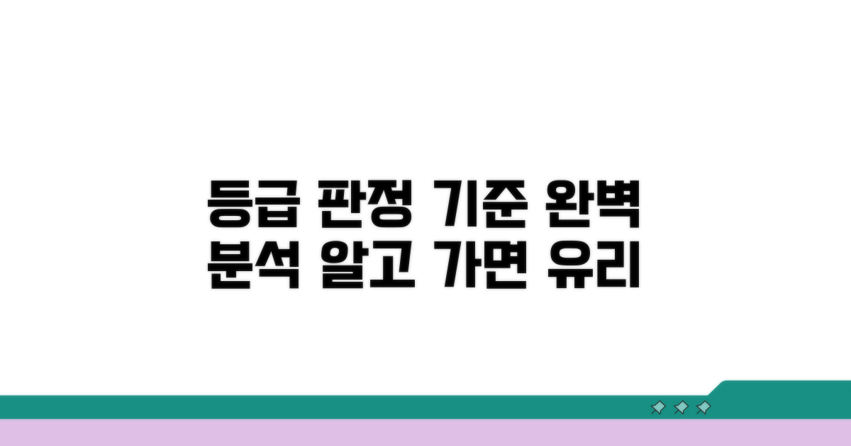 등급 판정 기준 살펴보기