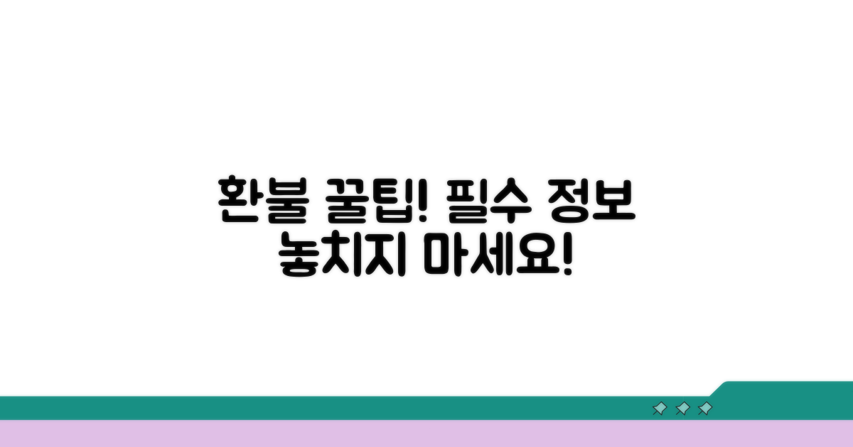 환불받는 꿀팁까지 알아보기