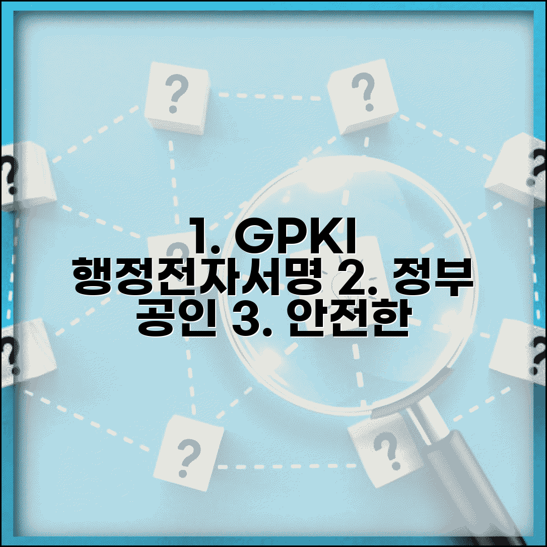 행정전자서명 GPKI 활용 | 정부 공개키 기반구조 이용