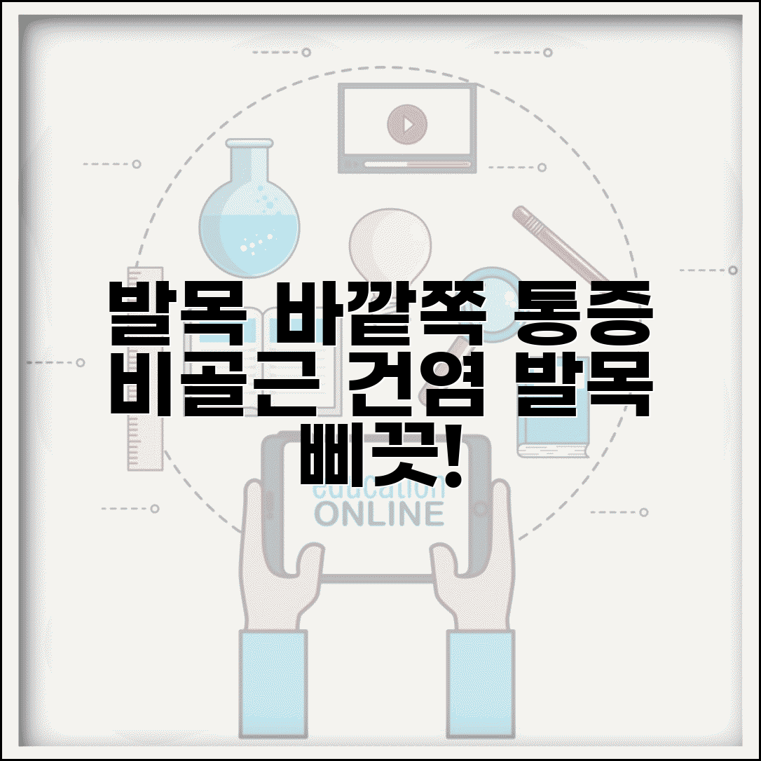 발목 바깥쪽 통증 | 비골근 건염 | 발목 삐었을때 통증 부위