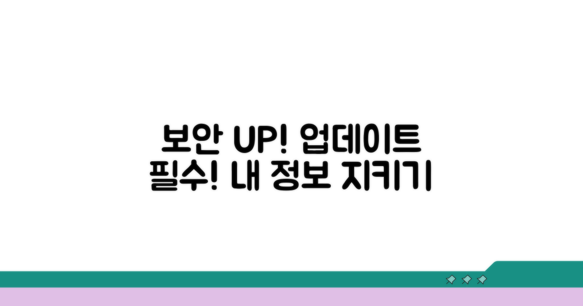 보안 강화 위한 업데이트 중요성