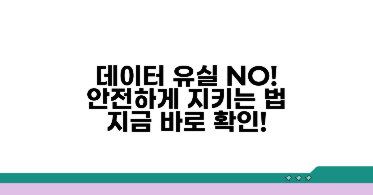 데이터 유실 막는 확실한 방법