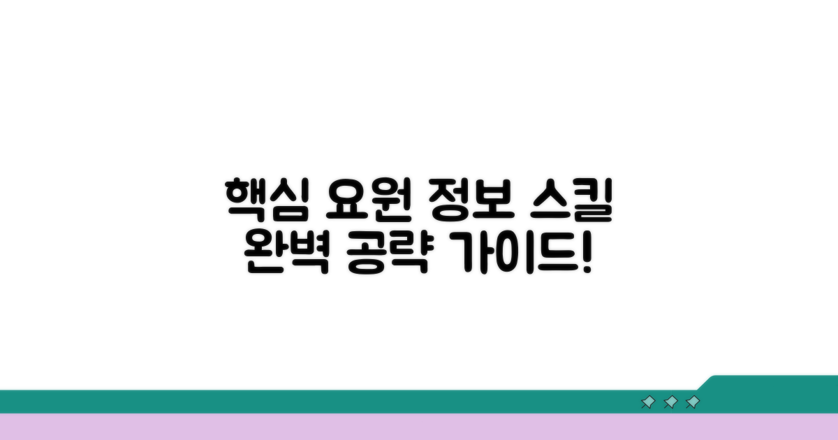 요원 정보와 스킬 상세 가이드