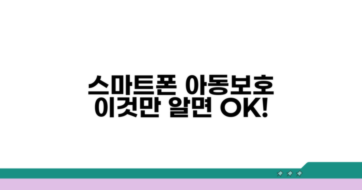 스마트폰 아동보호: 이것만 알면 OK