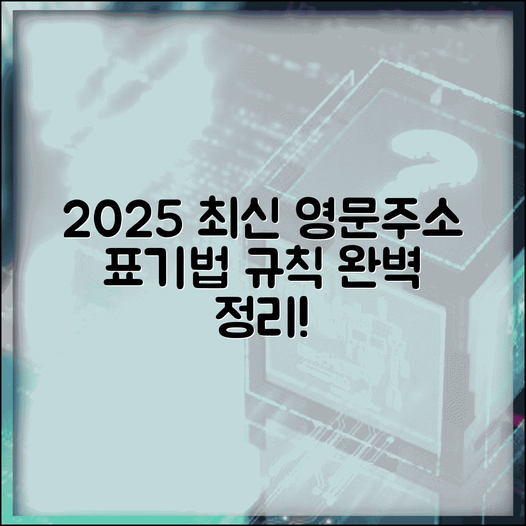 영문주소 표기법 최신 기준 | 2025년 영문주소 표기 규칙