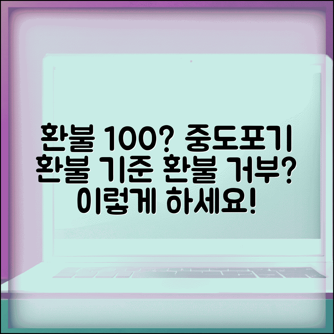 인터넷 강의 환불 | 온라인 강의 중도포기시 환불 기준과 거부 대응