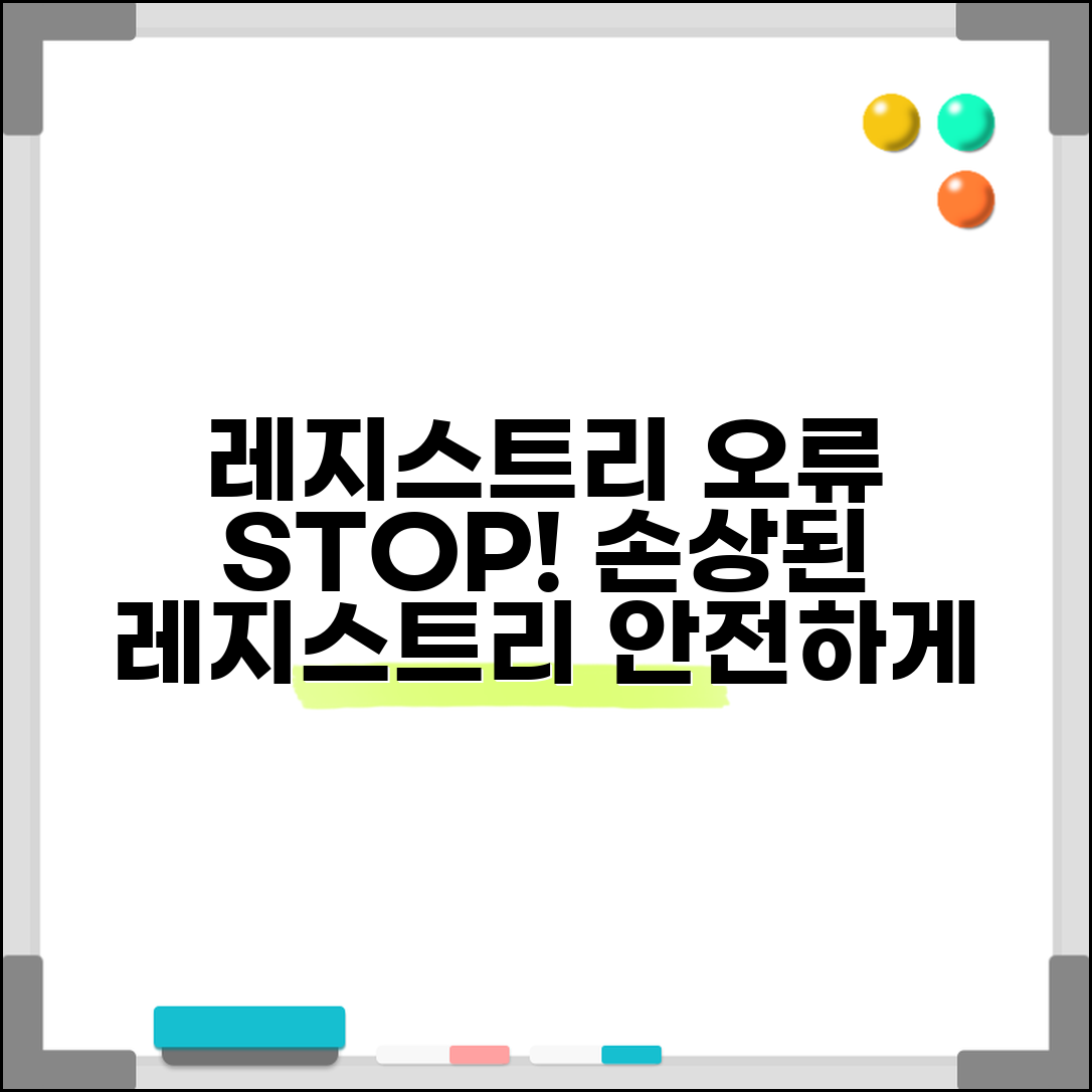 레지스트리 오류 수정 완벽 가이드 | 시스템 레지스트리 손상으로 작업 실패할 때 안전한 복구법