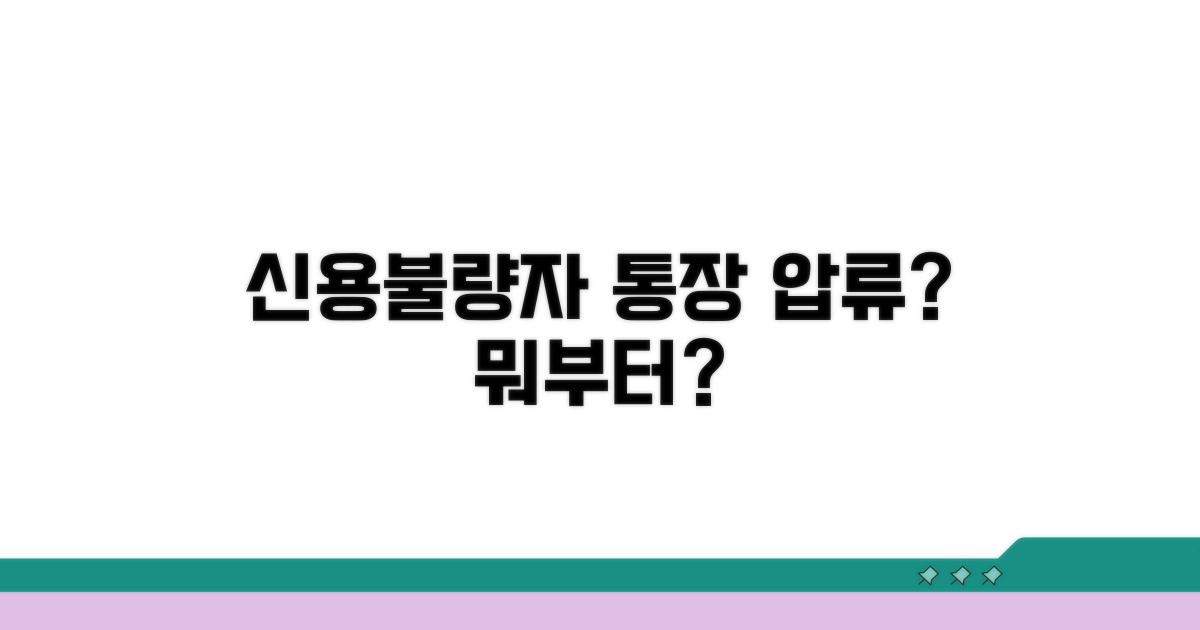 신용불량자 통장압류, 무엇부터 알아볼까?