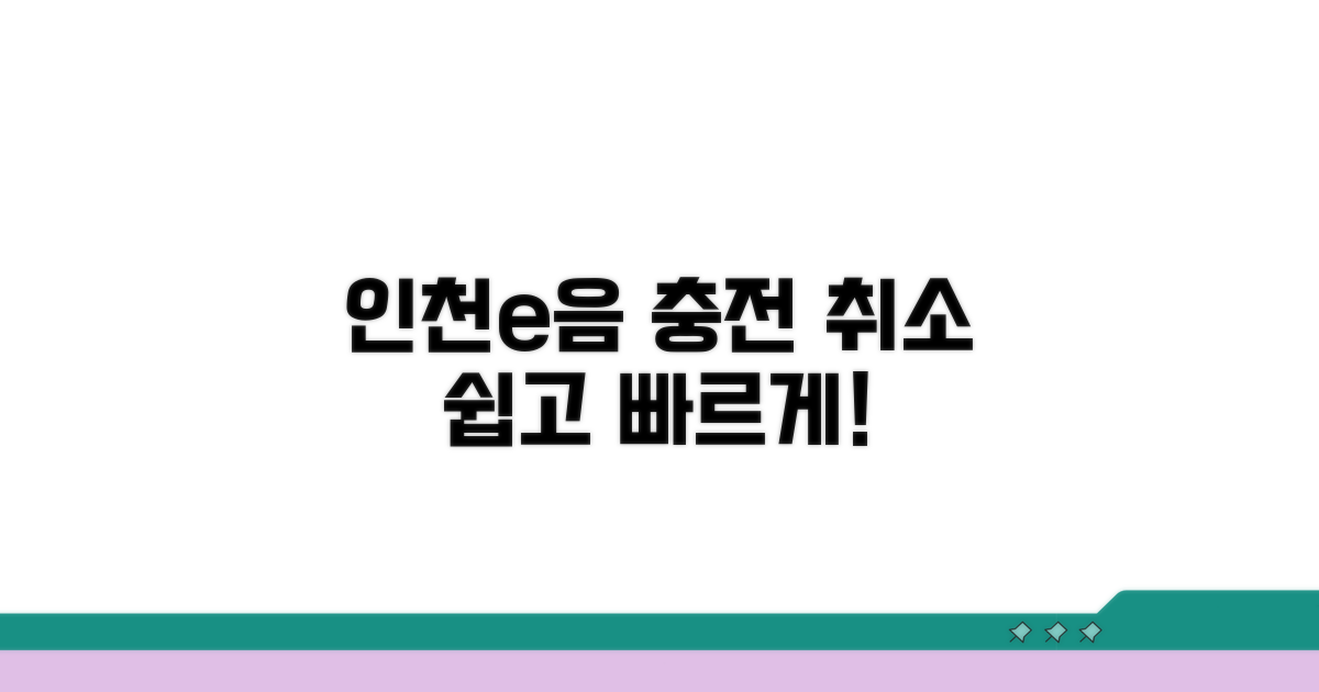 인천e음카드 충전 취소 방법