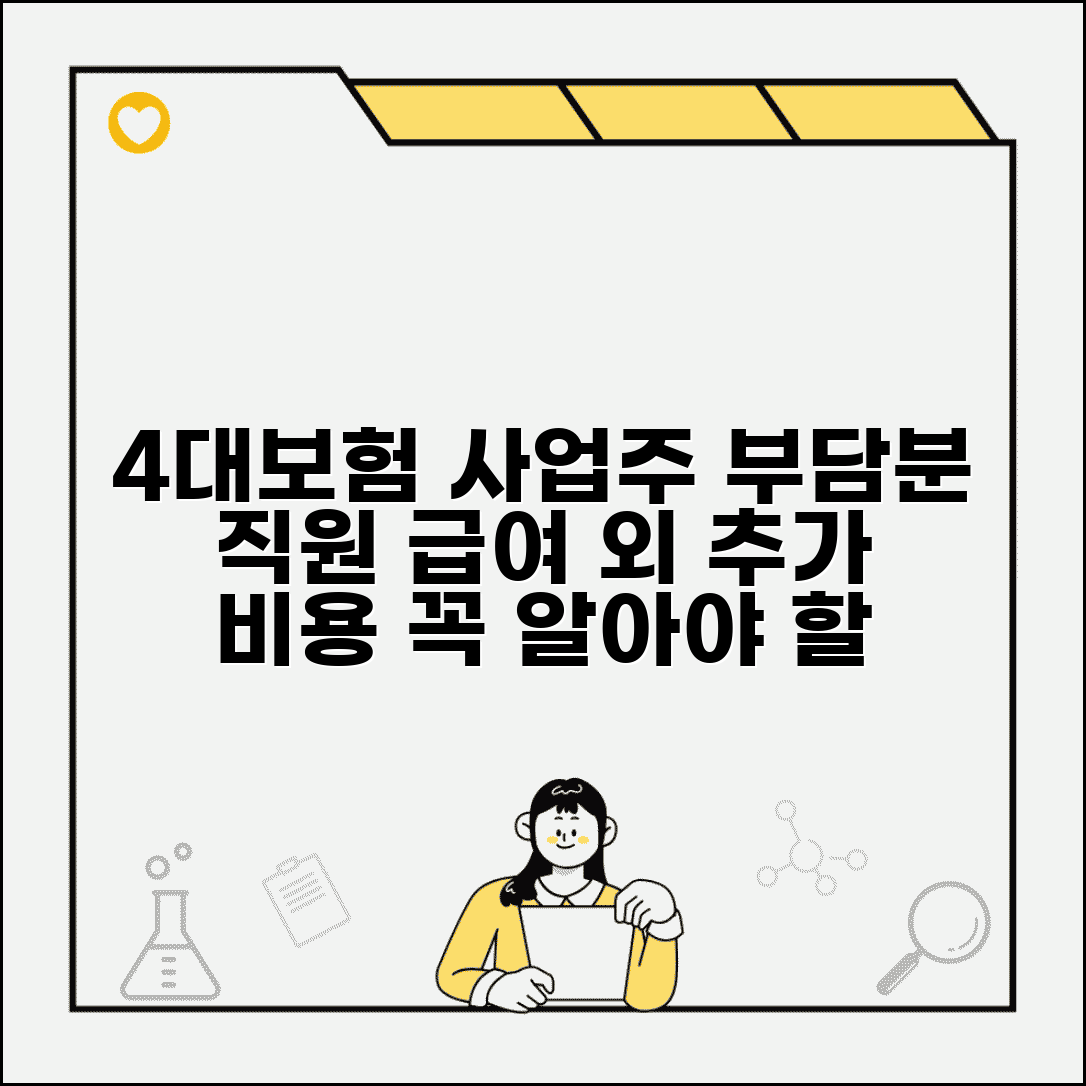 4대보험 요율표 사업주 부담분 | 직원 급여 외에 회사가 추가로 부담해야 하는 보험료