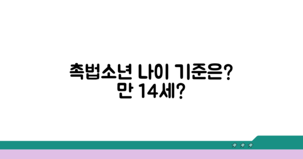 촉법소년, 법 적용 연령 기준은?