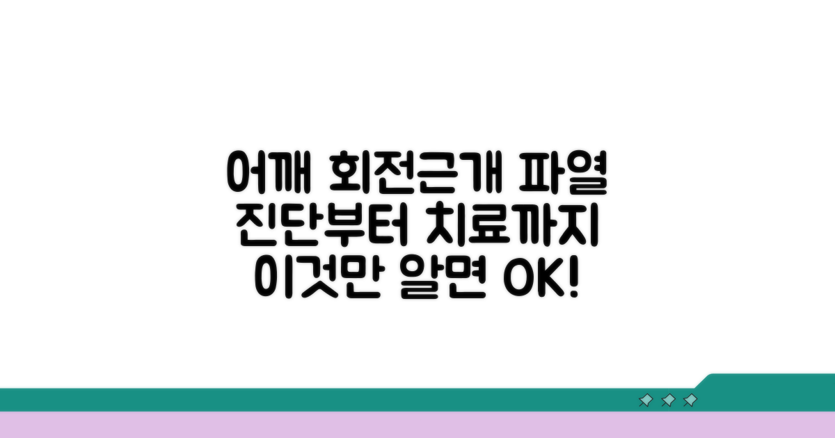 어깨 회전근개 파열, 이것만 알면 끝