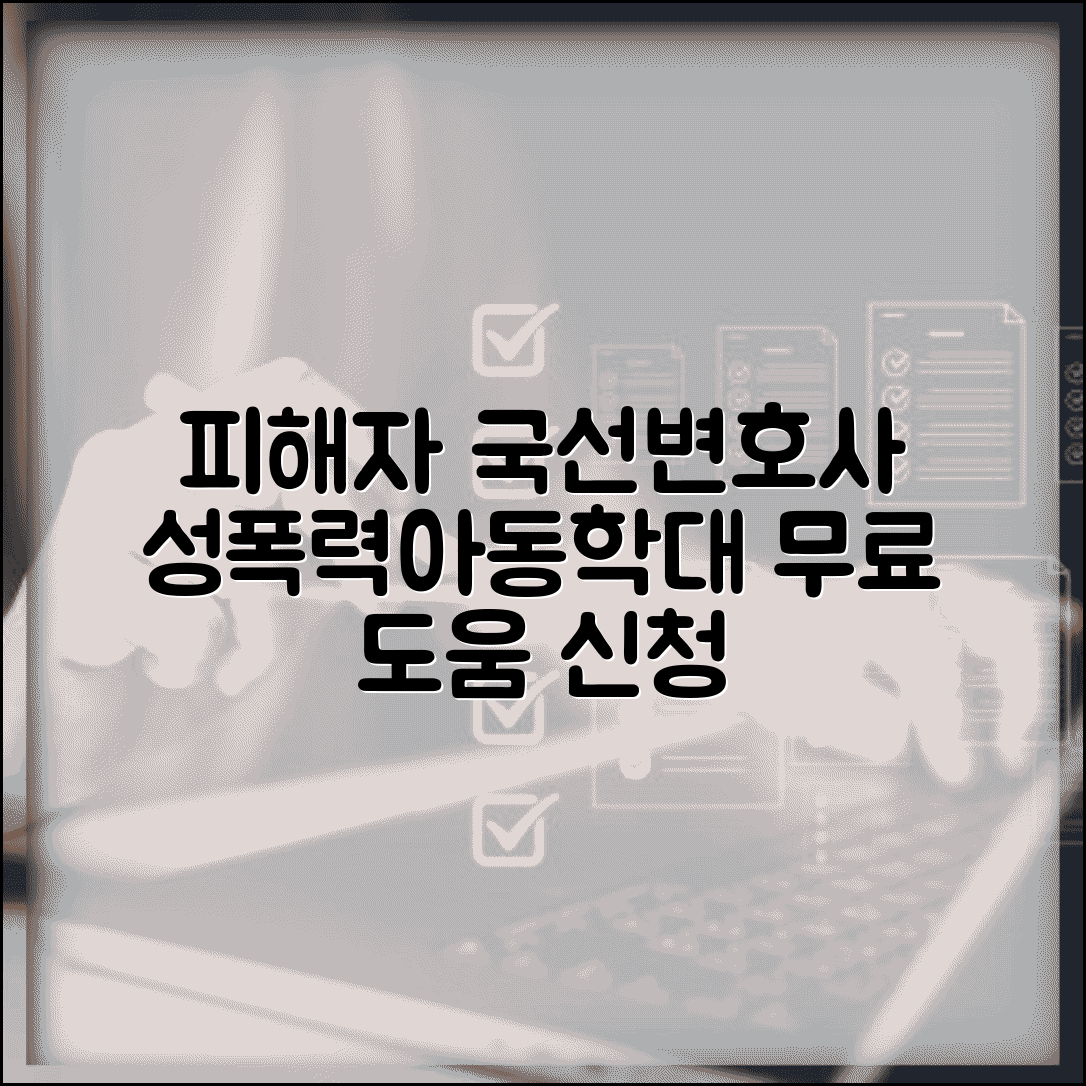 피해자 국선변호사 | 성폭력 아동학대 피해자 국선변호사 신청