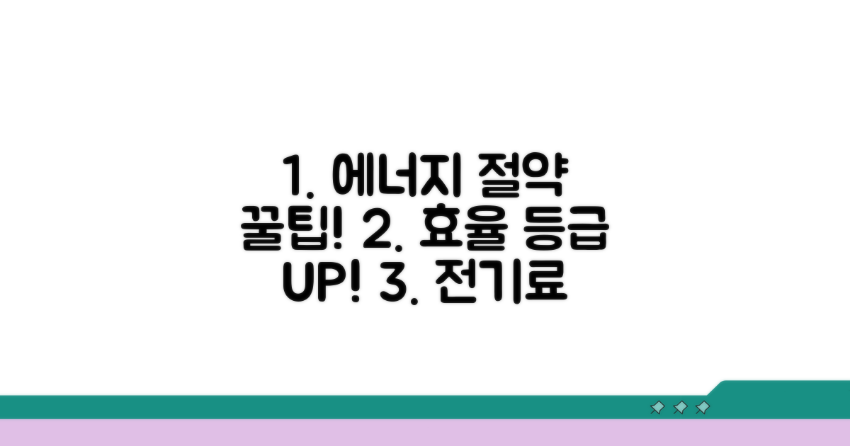 에너지 절약 꿀팁, 효율 등급 활용법