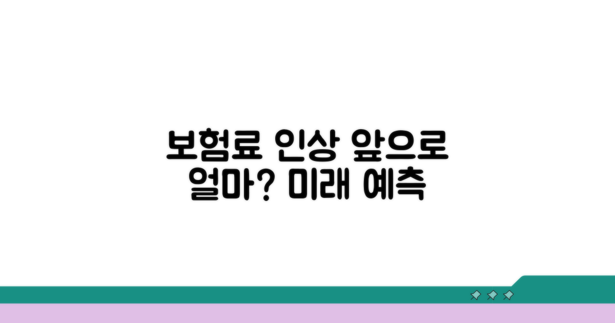 향후 보험료율 인상 계획은?