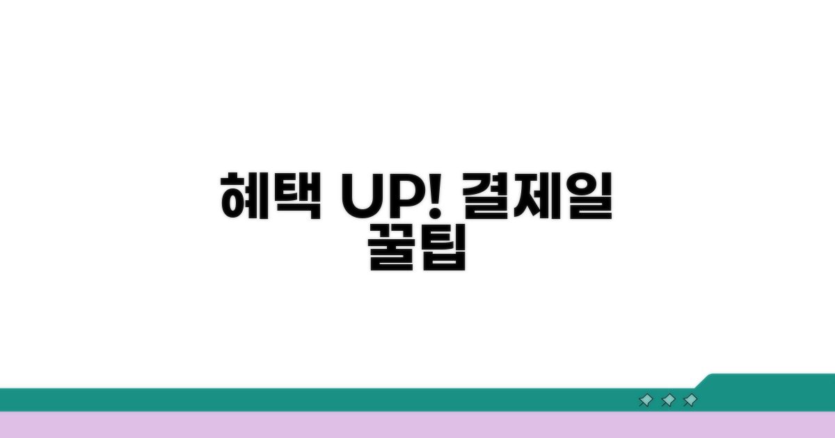 결제일 설정으로 혜택 극대화