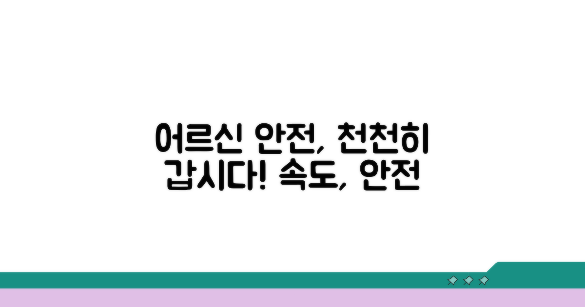 어르신 안전 위한 속도 제한 필요성