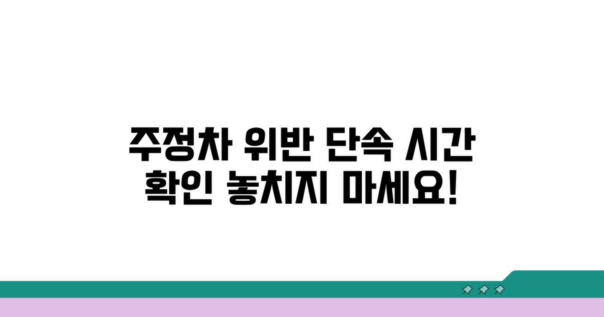 주정차 위반 단속 시간 확인