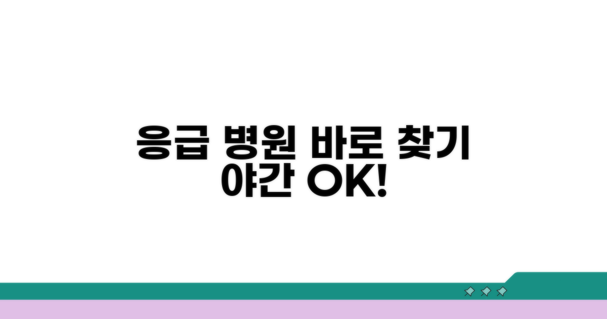 응급 야간 병원, 앱으로 바로 찾기