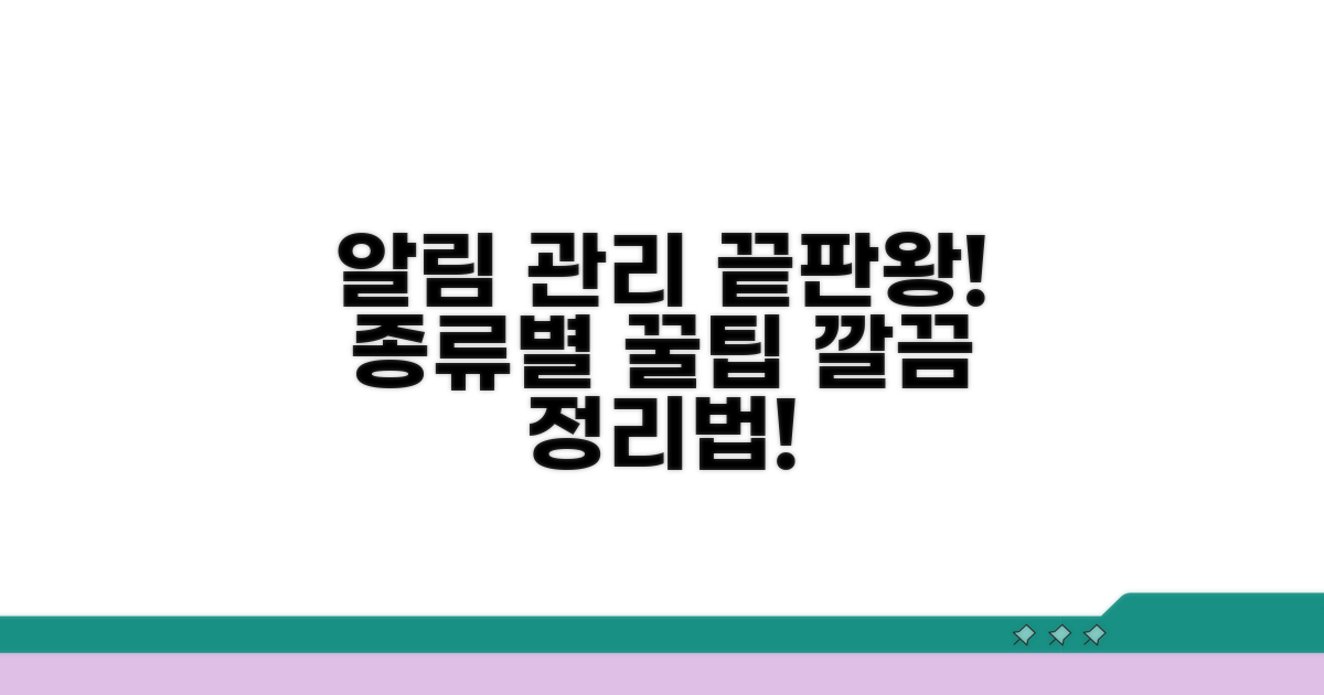 알림, 종류별로 깔끔하게 그룹화하기
