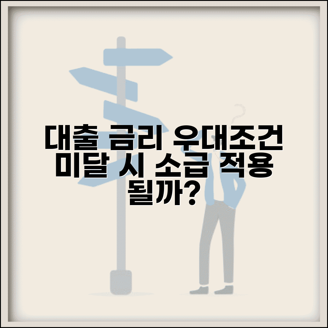 대출 금리 우대조건 미충족 시 소급 적용될까