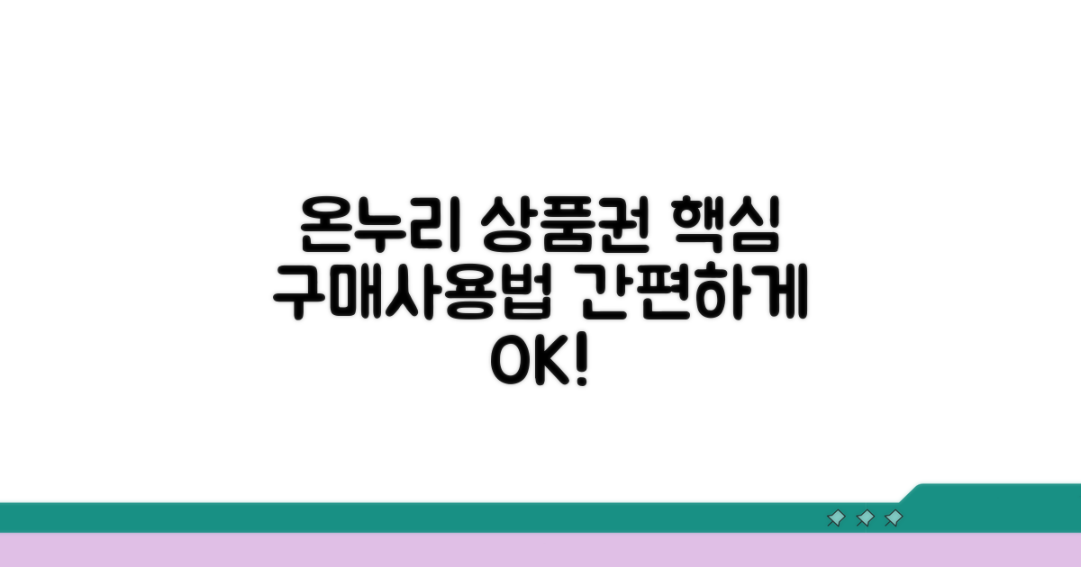 온누리상품권 구매 및 사용 절차