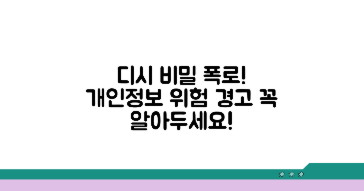 디시 게시글 문제점과 프라이버시 위험