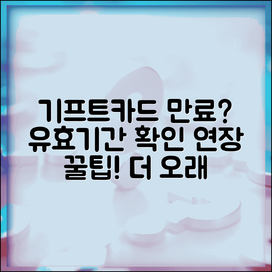 기프트카드 유효기간 확인과 만료일 연장 방법