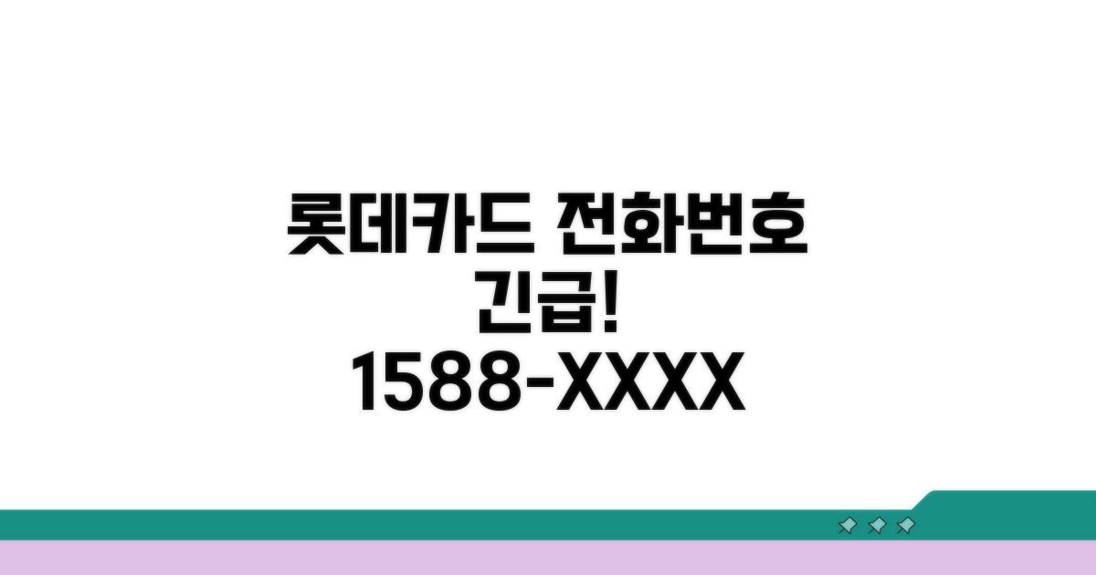 롯데카드 전화번호: 핵심 정보 안내