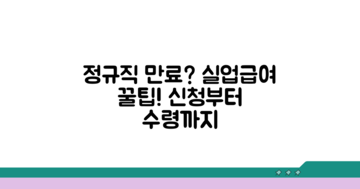 정규직 계약만료 실업급여 신청 방법
