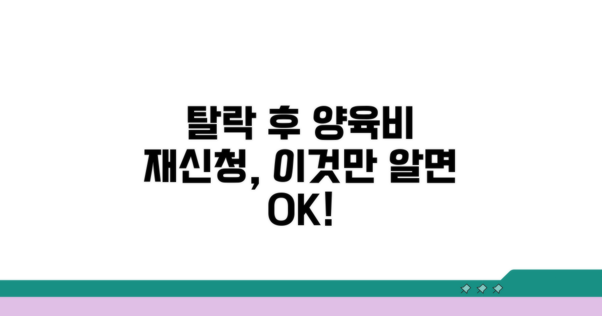 탈락 후 양육비 선지급 재신청 방법