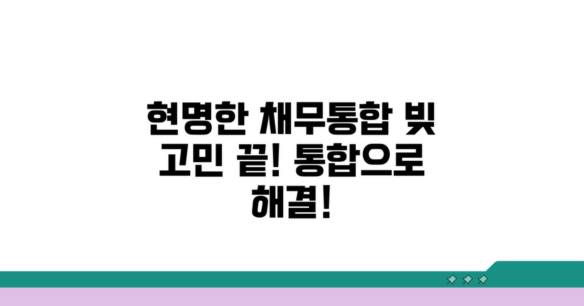 현명한 채무통합 가이드