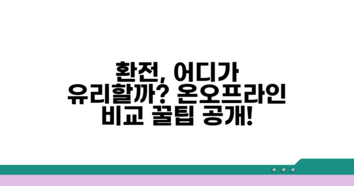 온라인/오프라인 환전 절차 비교