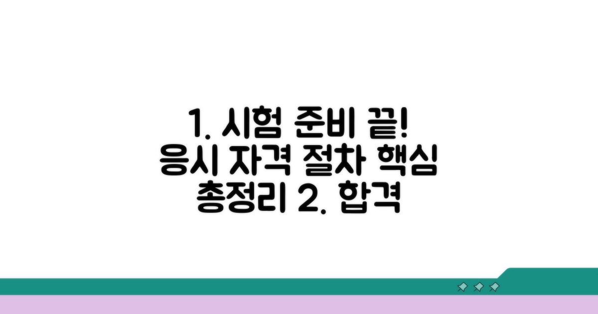 응시 자격과 시험 절차 총정리