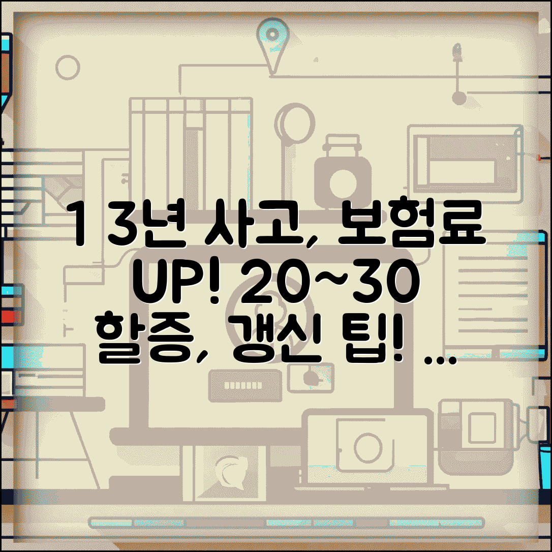 자동차보험 사고 할증률 3년간 | 사고 1회 20~30% 적용 및 갱신 방법