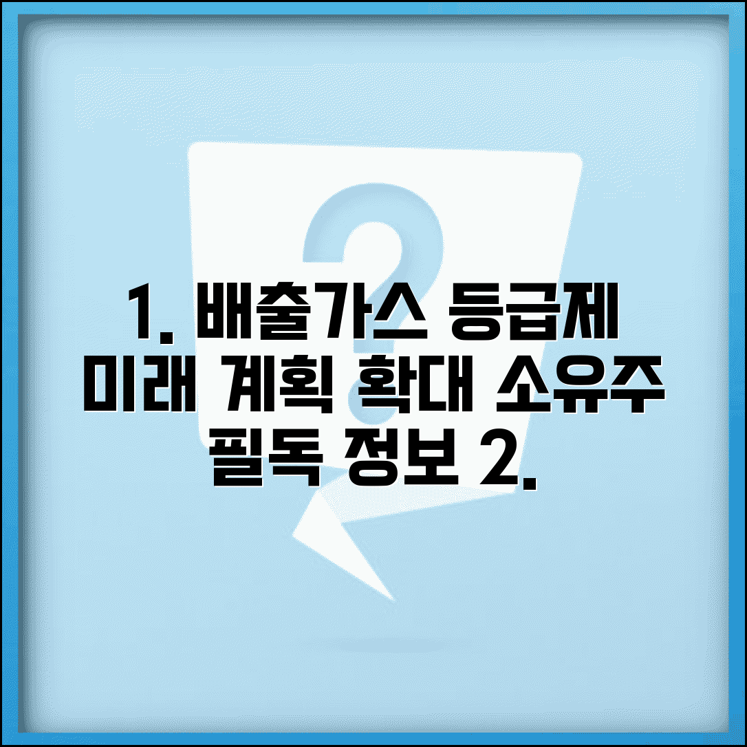 배출가스등급제 미래 계획과 확대 방안 | 핵심 정책 변화, 차량 소유주 필독 정보