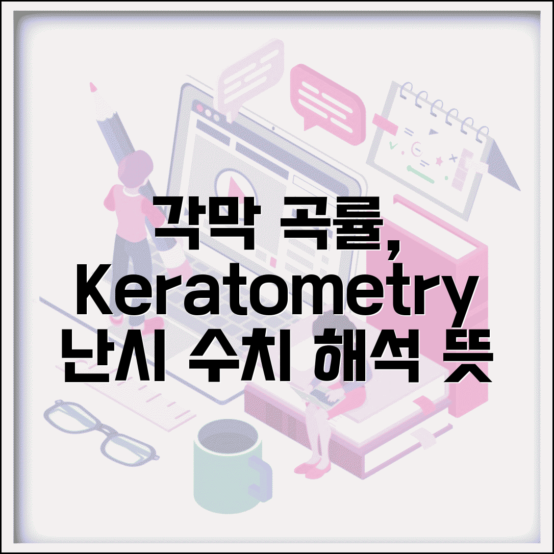 각막 곡률 검사 keratometry 수치 의미 | 난시 측정 반경, 수치별 뜻과 관리법 총정리