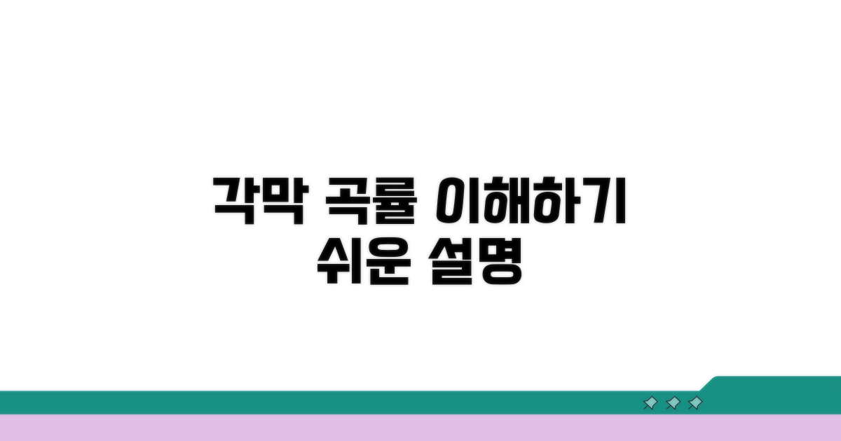 각막 곡률 수치, 무엇을 뜻할까?
