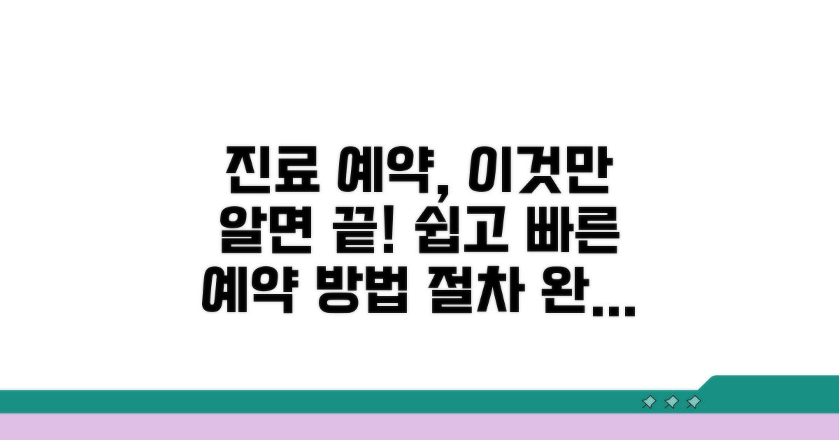 진료 예약 방법과 절차 안내