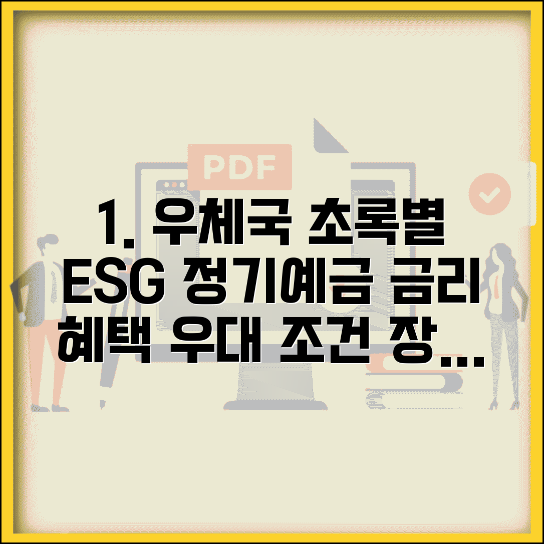 우체국 초록별 정기예금 금리 혜택 톺아보기 | ESG 투자로 금리 우대 받기 조건과 장점