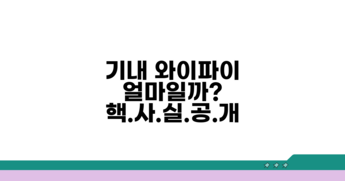 기내 와이파이 요금, 얼마일까?