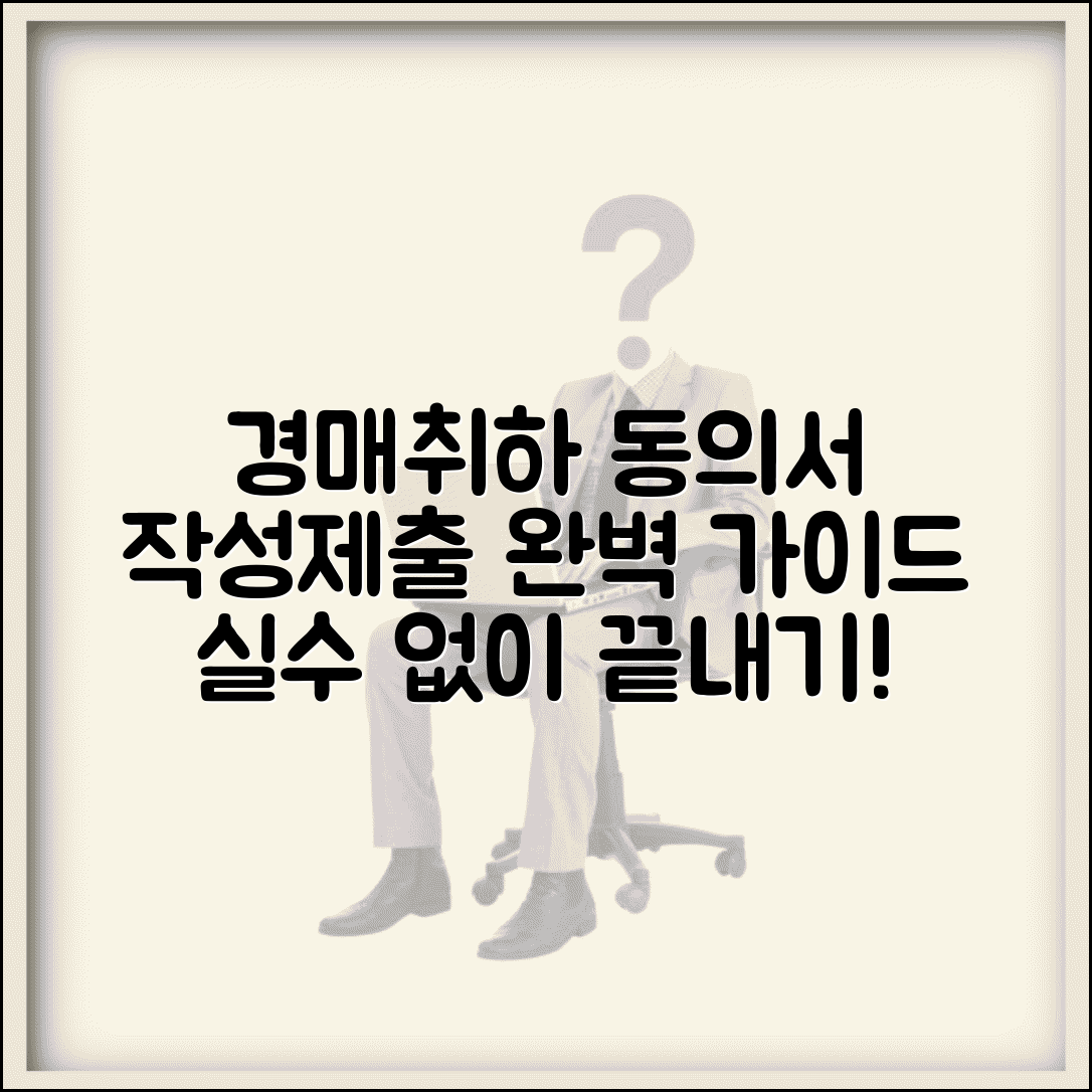 경매취하 동의서 양식 | 작성 및 제출 방법, 절차, 주의사항 총정리