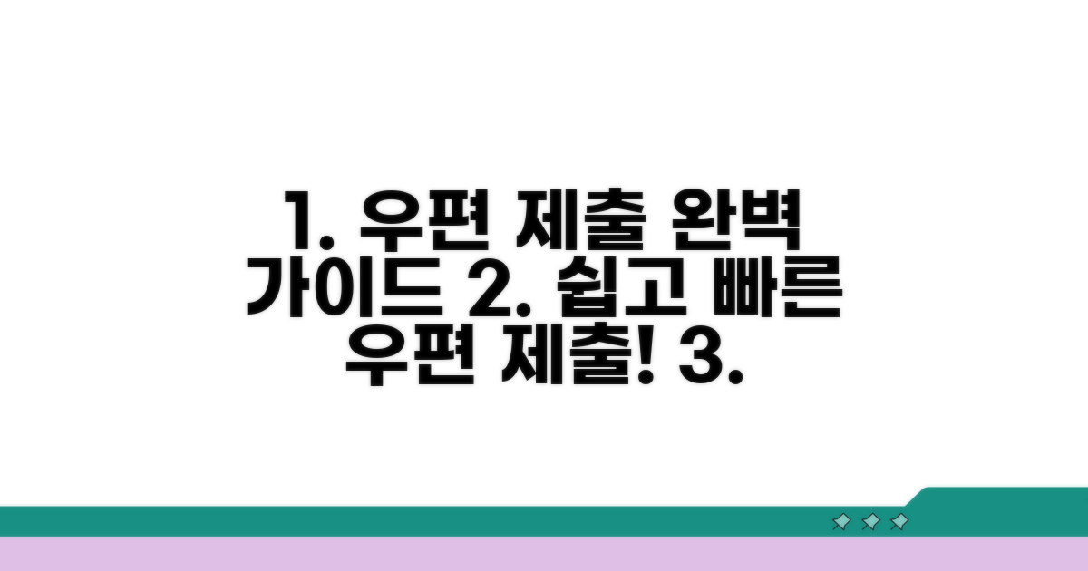 우편 제출 방법 상세 설명