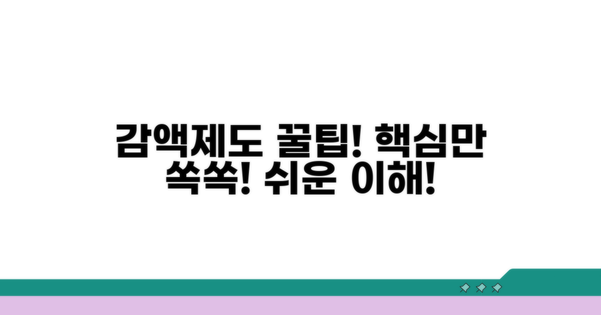 개선된 감액제도, 이것만 알면 돼