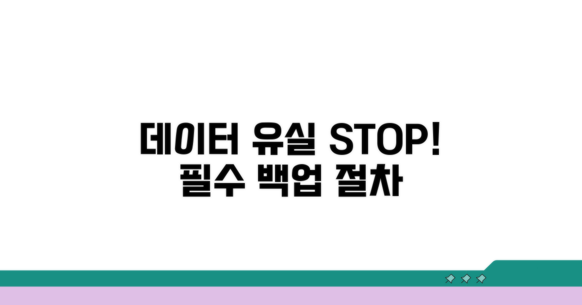 데이터 유실 막는 필수 절차