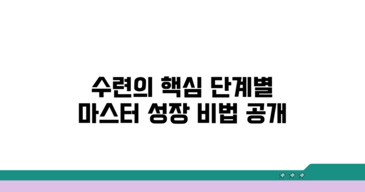 수련 과정: 핵심 단계별 이해