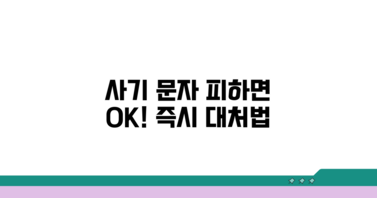 사기 문자 받았을 때 즉시 해야 할 일