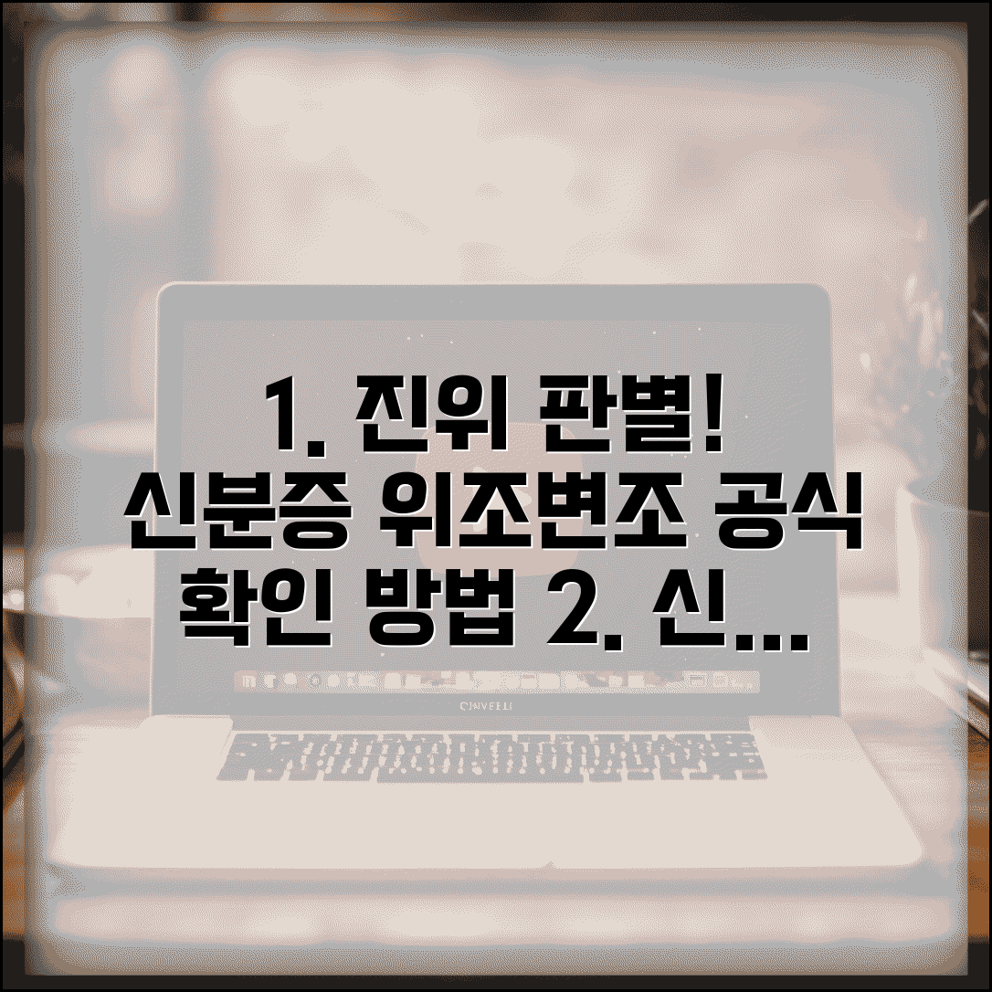 신분증 진위여부 확인 시스템 | 위조 변조 신분증 판별하는 공식 확인 방법