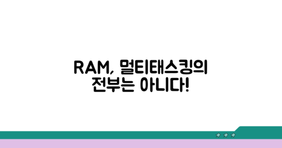 멀티태스킹, RAM 용량이 전부일까?
