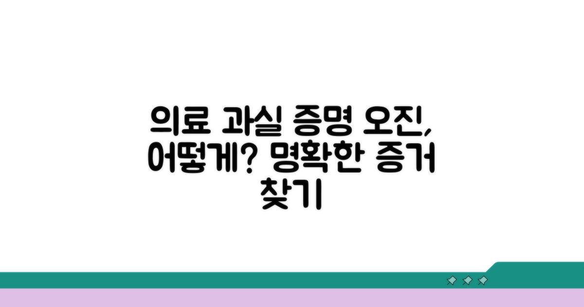 의료 과실 입증, 오진 증명 방법